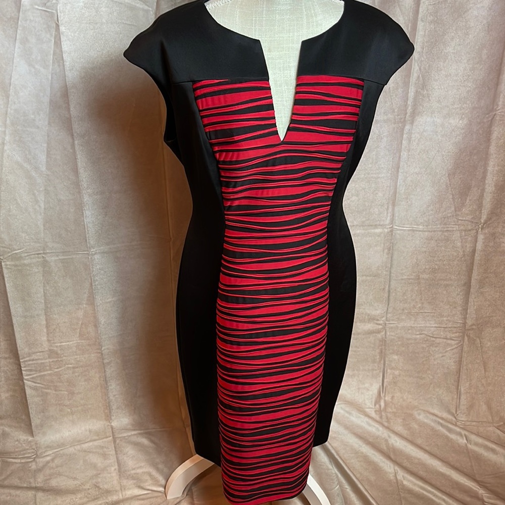 Connected Apperel Black/Red Dress Sz 12